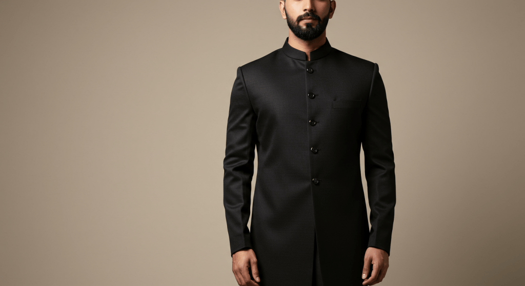 Black Sherwani: Custom Made Designs Delivered in the&nbsp;USA